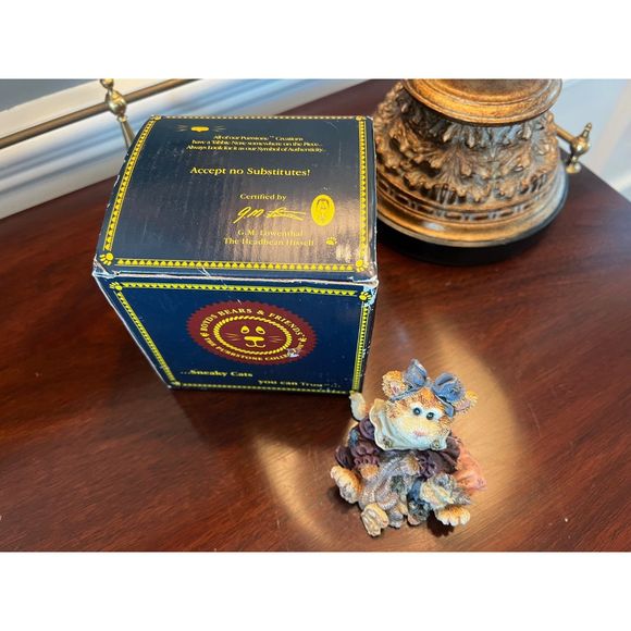 Boyds Bears The Purrstone Collection "Maddy Purrkins with Puddytat" 1999 NIB - Picture 2 of 8